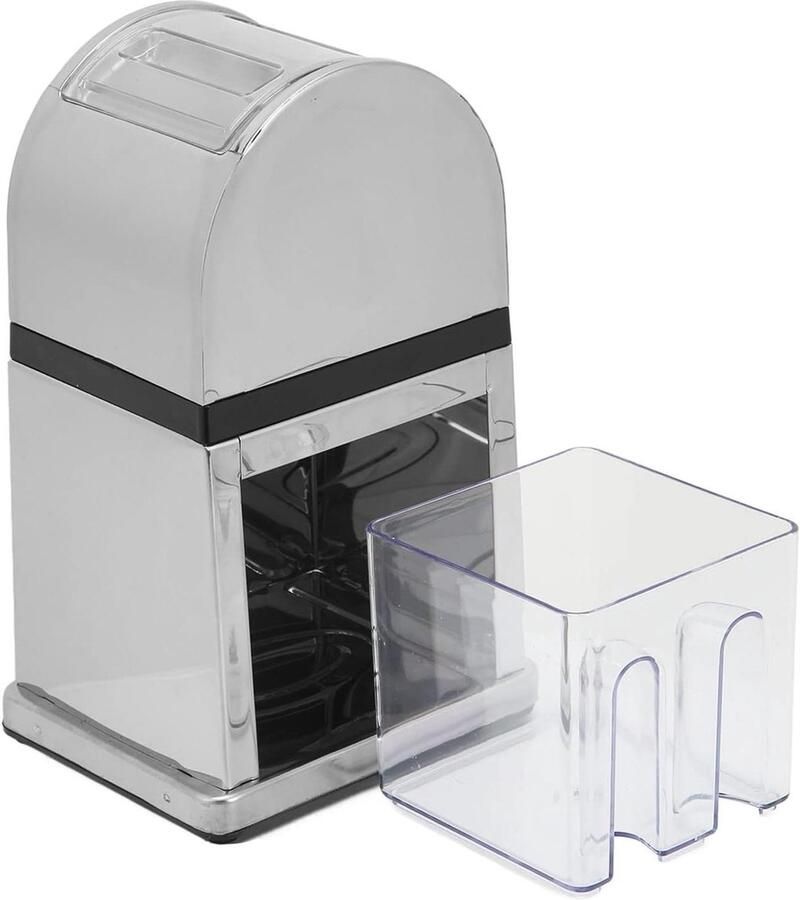 Handmatige Ice Crusher Rotary Ice Crusher Arbeidsbesparende handslinger geschoren ijsmachine met transparante hoes voor Home Bar Restaurant
