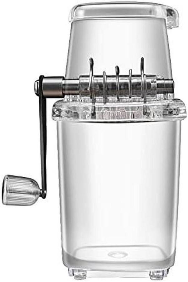 Handmatige ijsbreker IJsmachine slush Drankjes verfrissen Dubbele roestvrijstalen bladen N.v.t. A