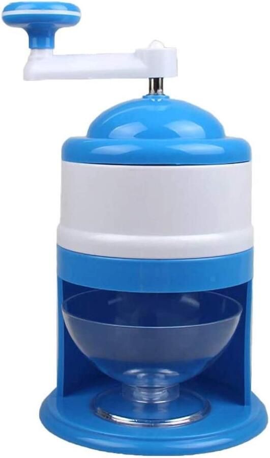 Handmatige Ijsbreker IJsmachine Sneeuw Cocktails Maken Roestvrij Staal Mes 15.5x15.5x27cm Zilver