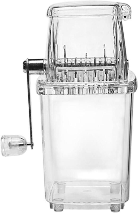 Handmatige IJsbreker Sneeuwkegelmachine IJshakker Dranken Maken Roestvrijstalen Messen 23.5 x 16 x 12 cm Meerkleurig