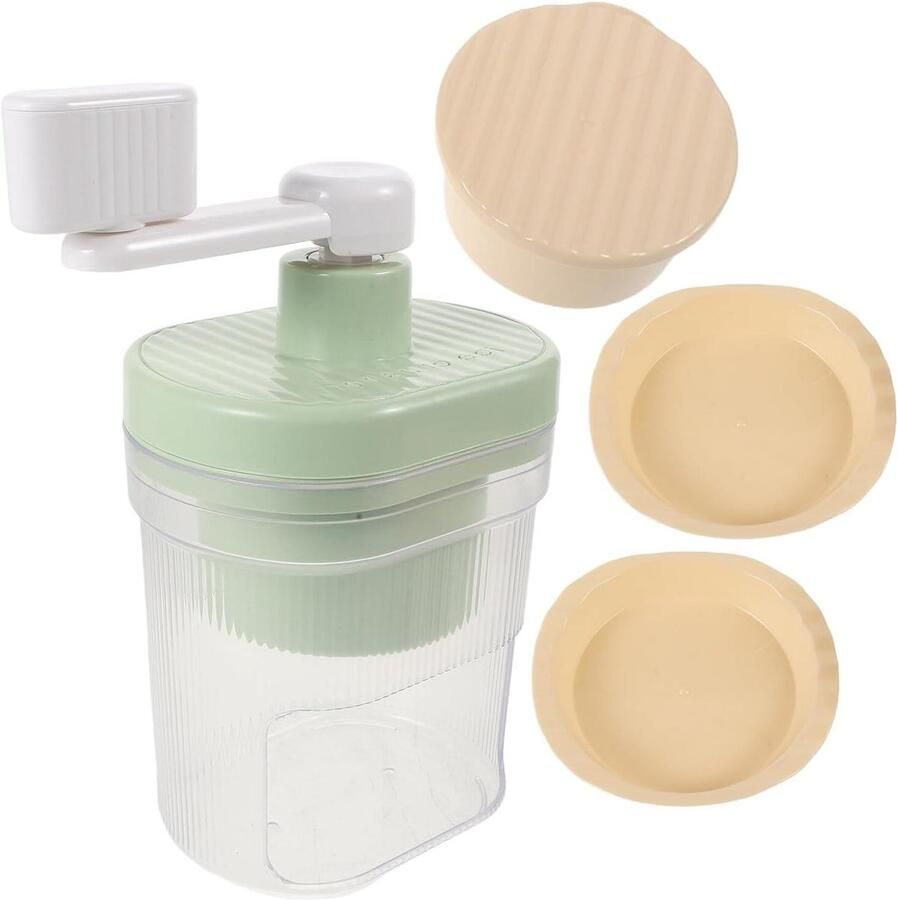 Handmatige Ijscrusher Geschaafde Ijsmachine Koude Dranken Maken Geruisloze Werking 23 x 12.5 cm Meerkleurig