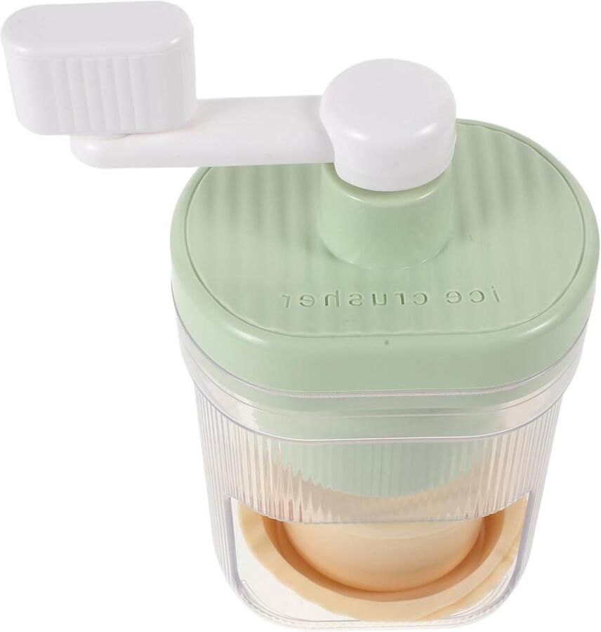Handmatige Ijscrusher Ijsmachine Handzwengel Drankjes Maken Draagbaar Ontwerp 23 cm Meerkleurig