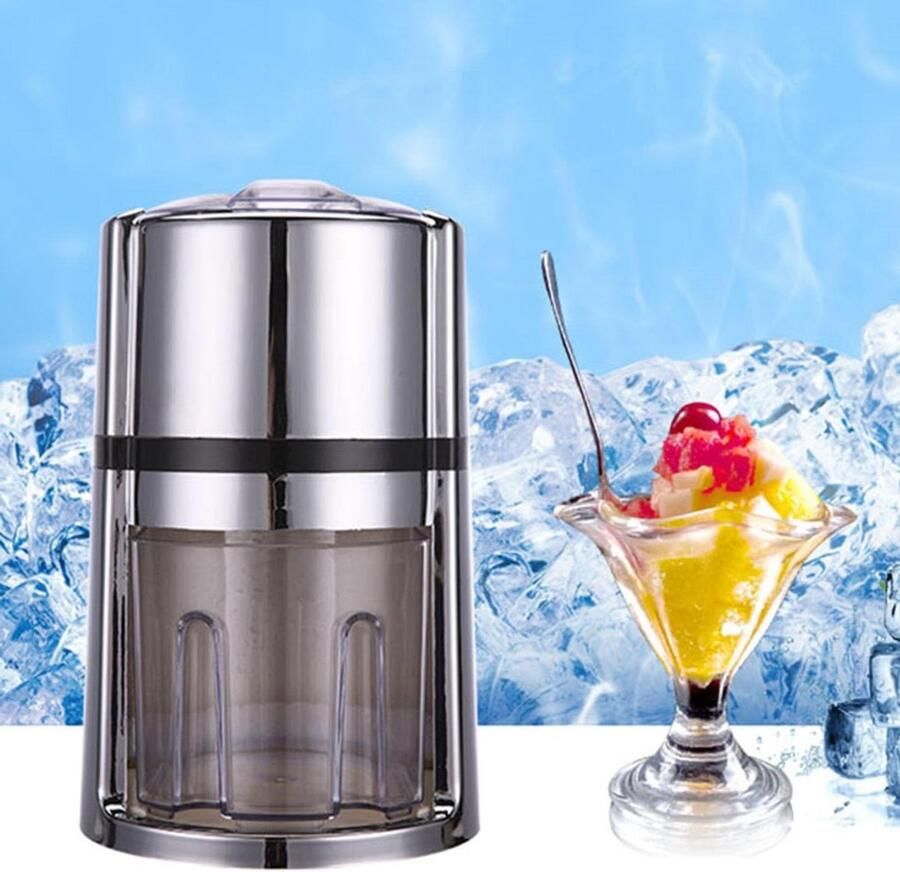 Handmatige IJscrusher IJsvermaler IJsmachine Dranken Bereiden Transparant Deksel Compact Formaat Wit