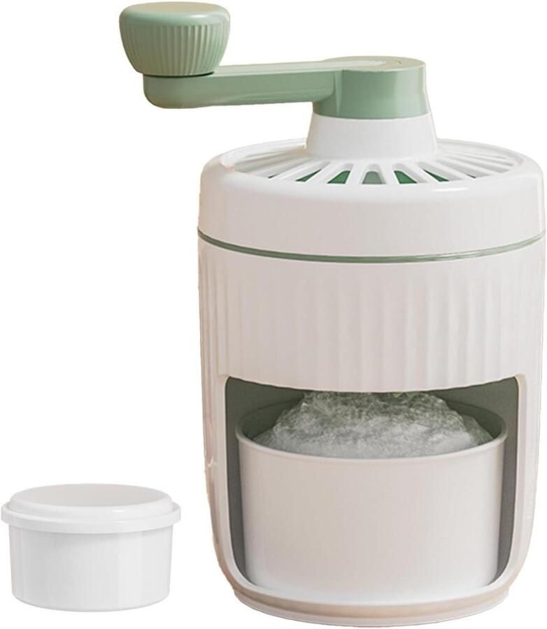 Handmatige IJsmachine Crushed Ice Maker Dranken Bereiden Geen Elektriciteit Nodig 21.5 cm Groen