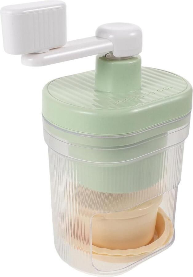 Handmatige IJsmachine Ijs Shaker Crusher Drankjes Koelen Draagbaar Hand Crank 23 cm Multicolor