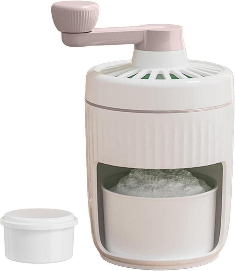 Handmatige Ijsmachine IJscrusher Hakker Cocktails Maken Moeiteloos Geschraapt IJs 22.3 x 13.9 cm Roze