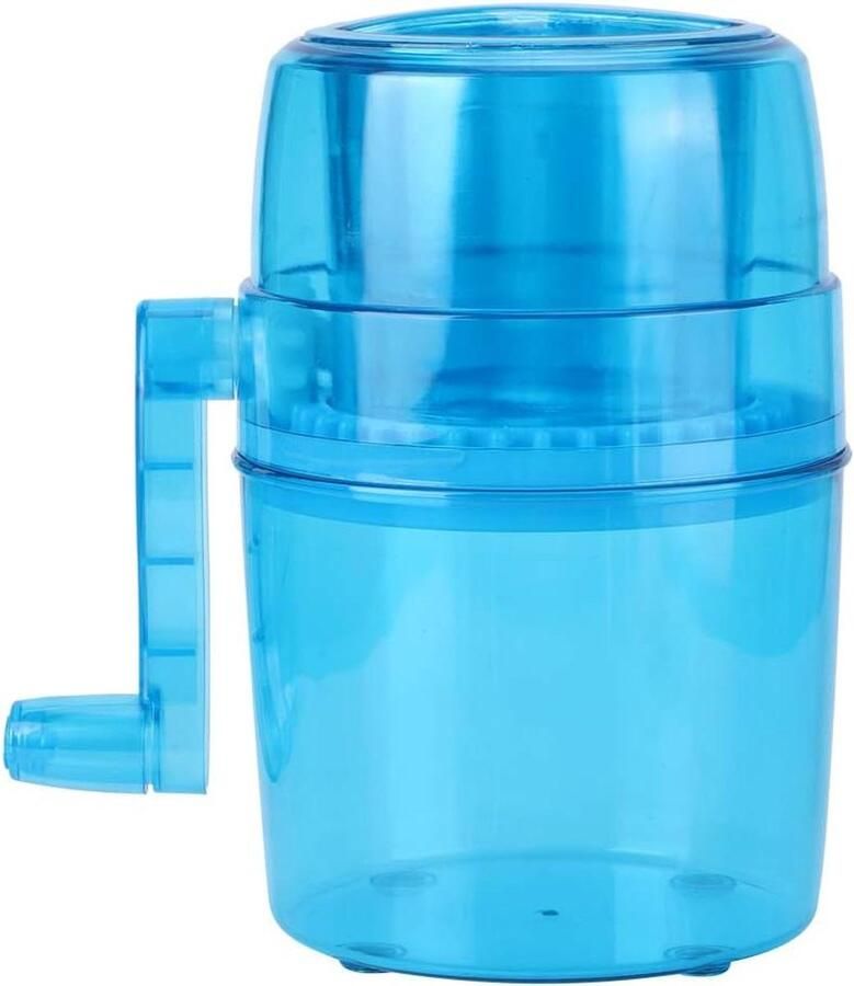 Handmatige IJsmachine IJscrusher Slush Maker Zomerdrankjes Maken Geen Stroom Nodig 1 Liter Blauw
