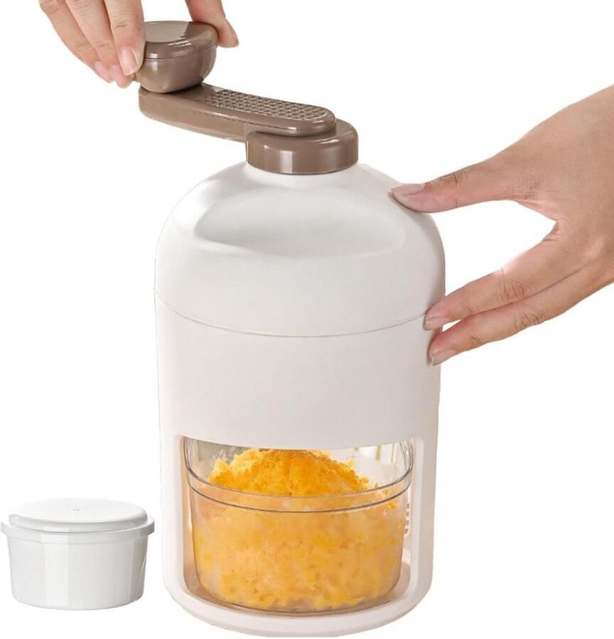 Handmatige ijsmachine met scheermesjes draagbare handmatige roterende ijsbreker