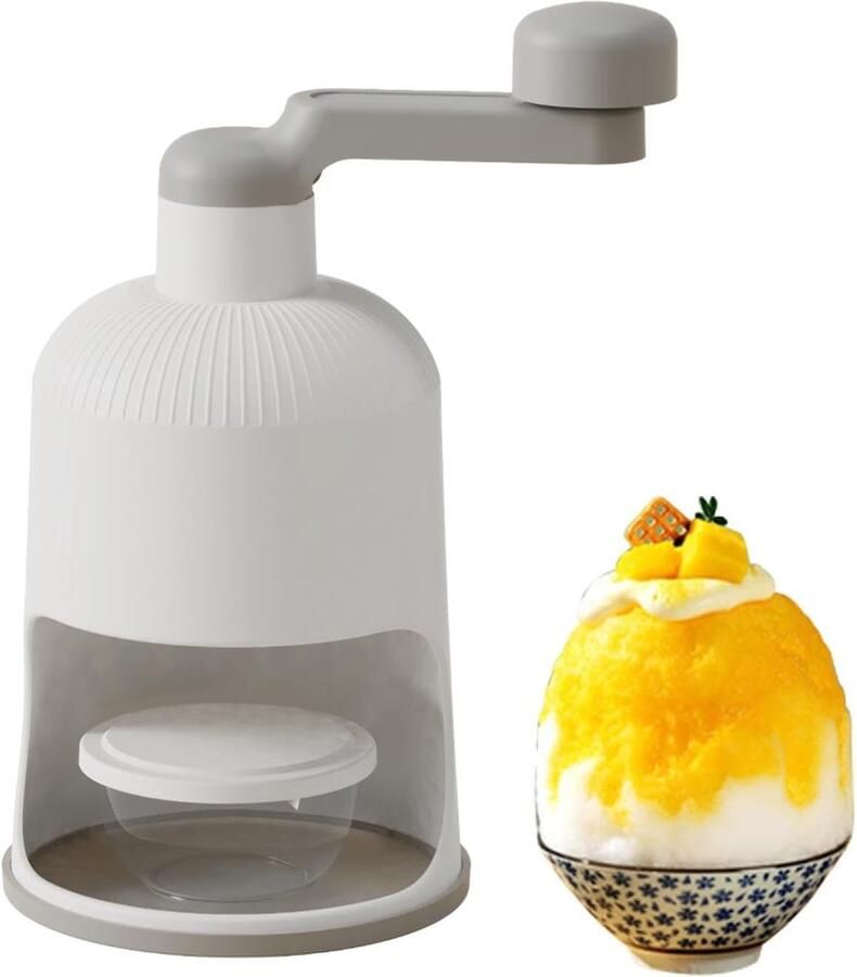 Handmatige IJsmachine Schaafijs Maker Zelfgemaakt IJs Eenvoudig Bedienbaar 13x12.5x26cm Veelkleurig