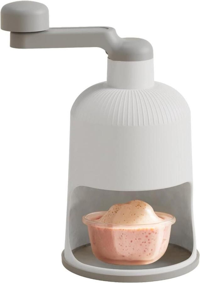 Handmatige IJsmachine Schaafijsmaker IJscrusher Verfrissende Drankjes Maken Snel Gemalen IJs 247 cm Diameter Grijs