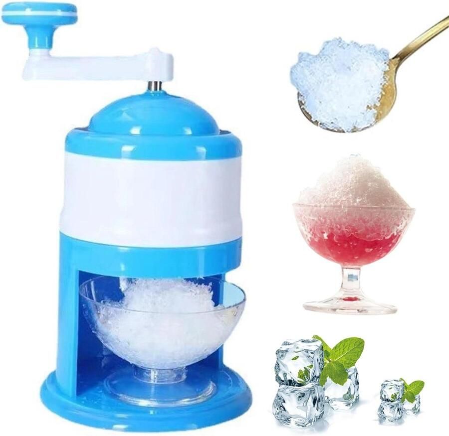 Handmatige IJsmachine Sneeuw Kegel Maker Feestjes en Bijeenkomsten Compact Draagbaar Ontwerp 27 x 15.5 cm