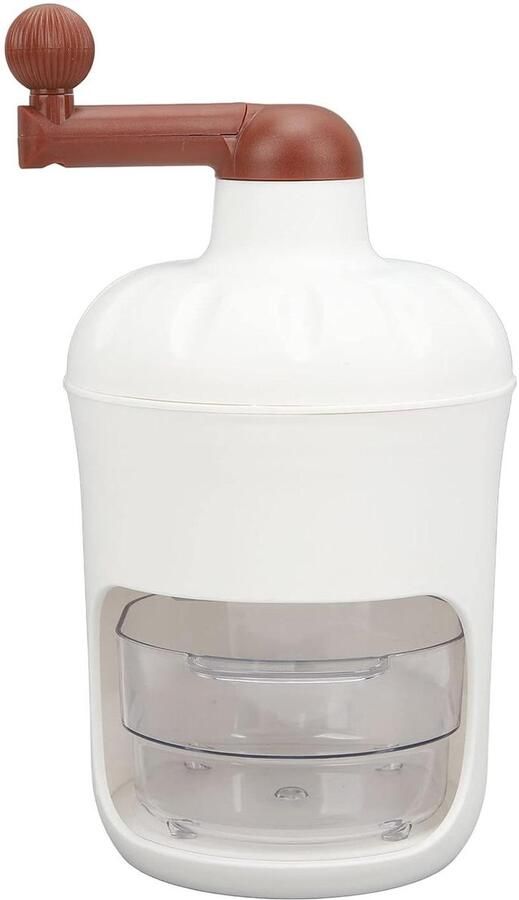 Handmatige IJsmachine Sneeuw Kegel Maker Zomerse Drankjes Maken Verstelbare Textuur 28oz Capaciteit Wit