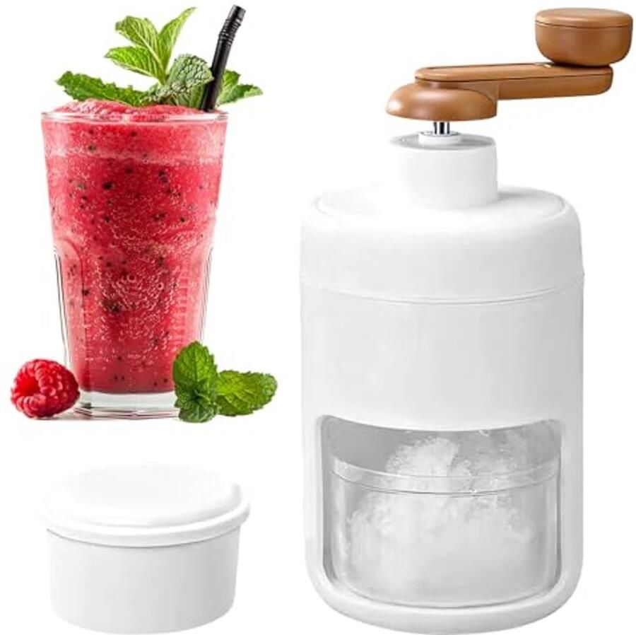 Handmatige IJsmachine voor Sneeuwijs Draagbare ijshakmolen voor Thuis en Buitengebruik