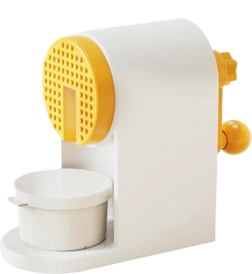 Handmatige IJsmolen Sneeuwijs Maker Dessert Bereiding Geen Stroom Nodig 22 x 12 x 22 cm Wit
