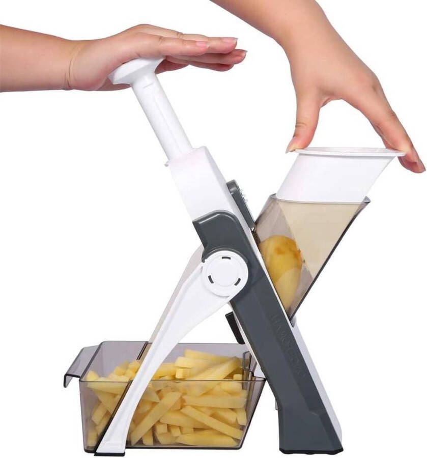 Handmatige keuken mandoline multifunctionele groentesnijder plakjes julienne blokjes frietjes roestvrijstalen mes ui wortel aardappel tomaat fruit Bread Slicer
