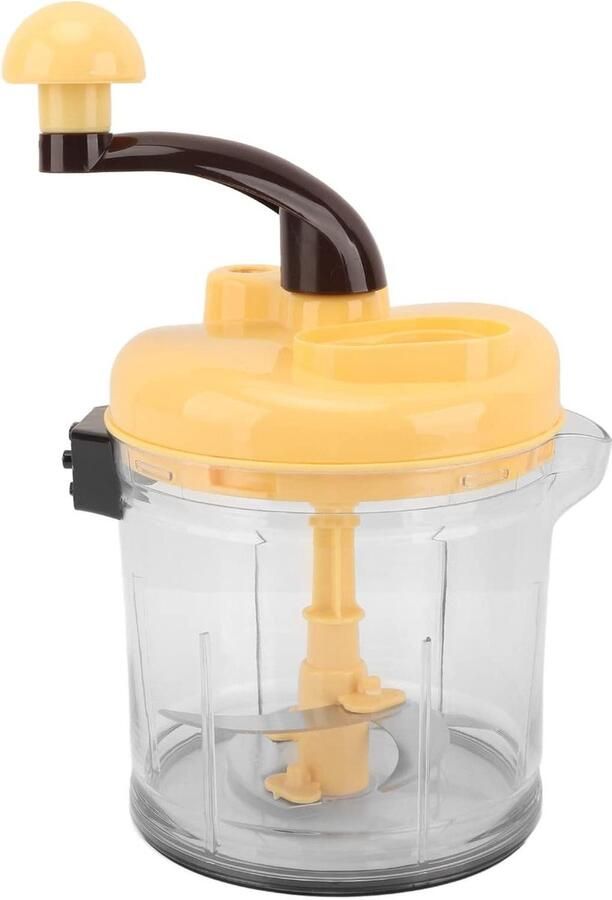 Handmatige Keukenmachine Groente Hakker Maaltijden Bereiden Grote Capaciteit 18.6x15.5x30cm Wit