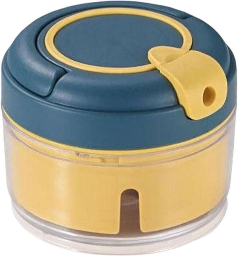 Handmatige Keukenmachine Uienhakselaar Voedselbreker Ingrediënten Fijnmaken Precisie Dubbele Hakmolens 10.6 x 10.2 x 9.1 cm Wit