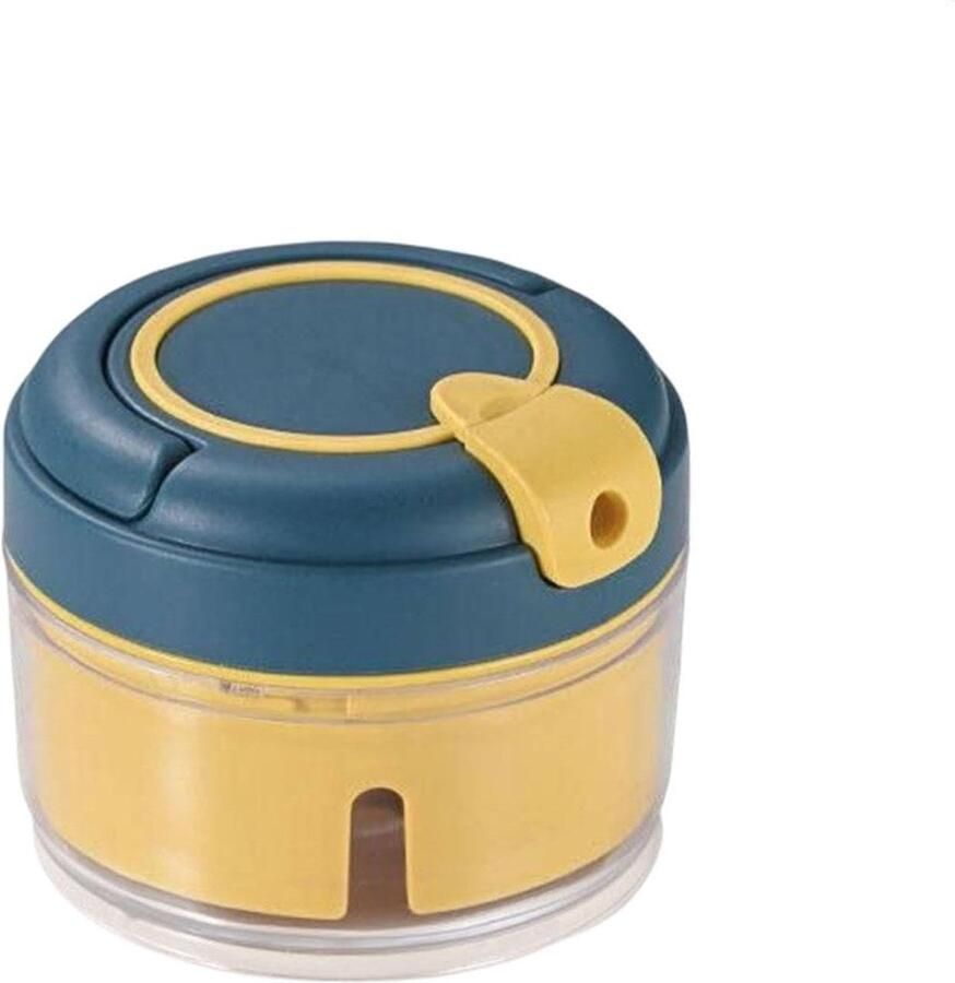 Handmatige Knoflookhakker Keukenmachine Uiensnijder Ingrediënten Verwerken Dubbele Helikopters 9 x 9 x 7 cm Meerdere Kleuren