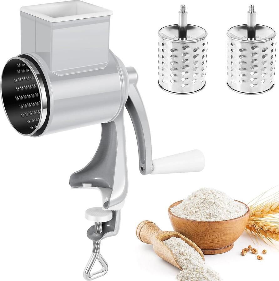 Handmatige Koffie- en Graanmolen met Instelbaar Keramisch Maalwerk