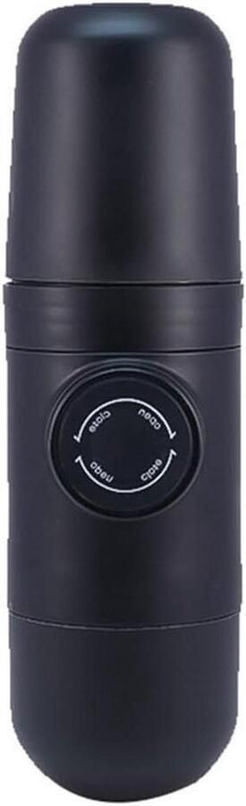 Handmatige Koffiemaker Reis Espresso Verse Koffie Zetten Compact Reisontwerp 20x6cm Zwart