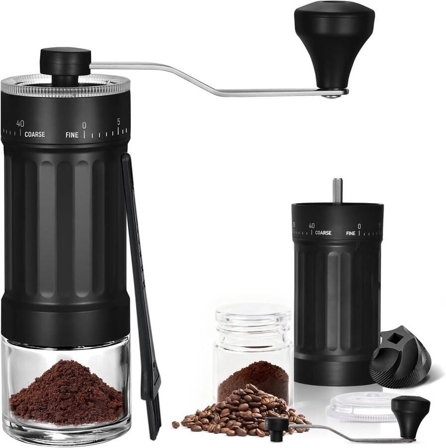Handmatige koffiemolen 40 standen 30 g capaciteit nauwkeurige keramische molen draagbaar voor espresso French press en filterkoffie