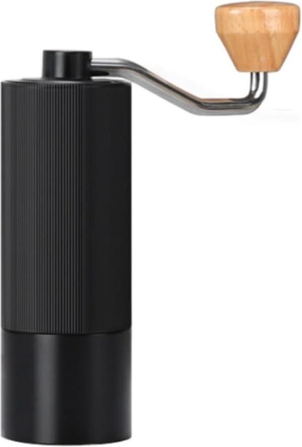 Handmatige Koffiemolen Bonenmaler Aluminium Verse Koffie Zetten Ergonomisch Antislip 16x5cm Zwart
