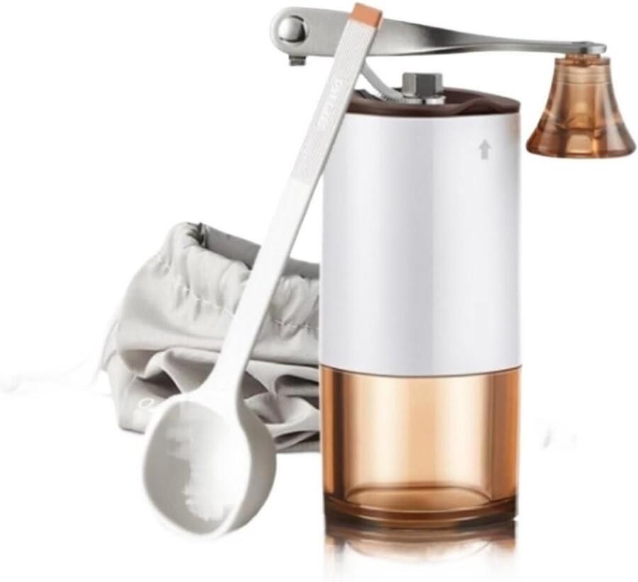 Handmatige Koffiemolen Bonenmaler Keramiek Verse Koffie Zetten Instelbare Instellingen 135 x 5 CM Wit
