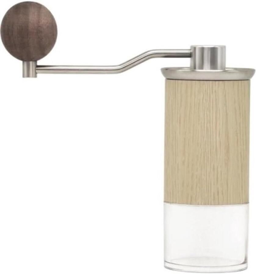 Handmatige Koffiemolen Bonenmaler Roestvrijstaal Verse Koffie Zetten Arbeidsbesparend Ontwerp 35g Capaciteit Beige