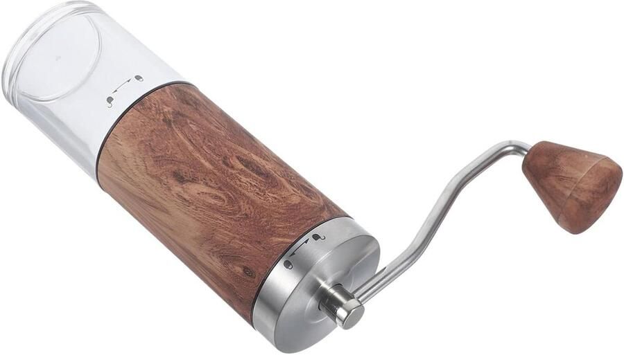 Handmatige Koffiemolen Bonenmaler Roestvrijstaal Verse Koffie Zetten Compact En Duurzaam 17 cm Hoog Lichtbruin