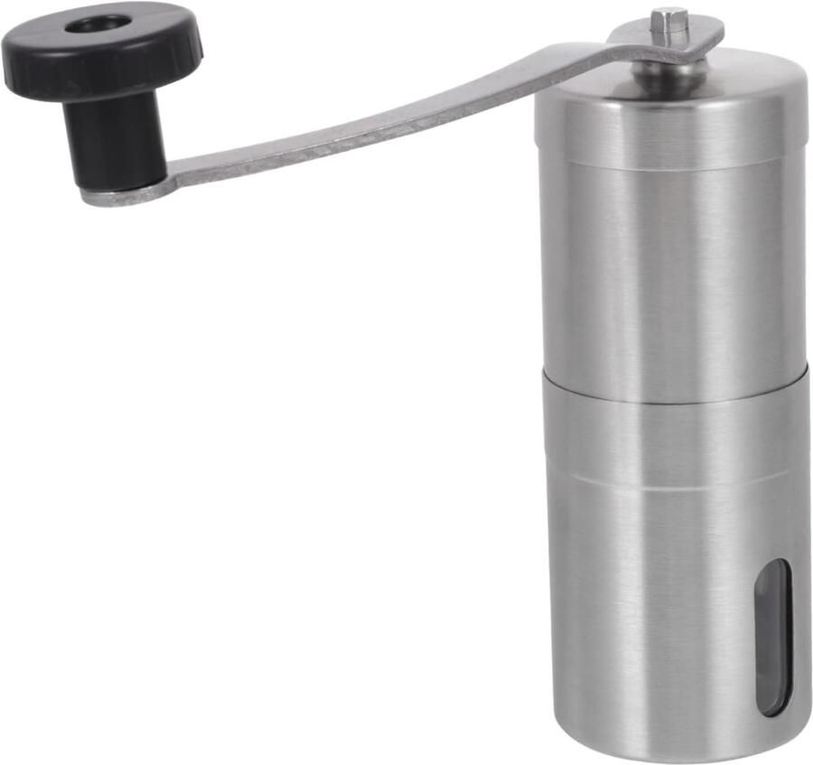 Handmatige Koffiemolen Bonenmaler Verse Koffie Stil Malen 11.5cm Hoog Zilver