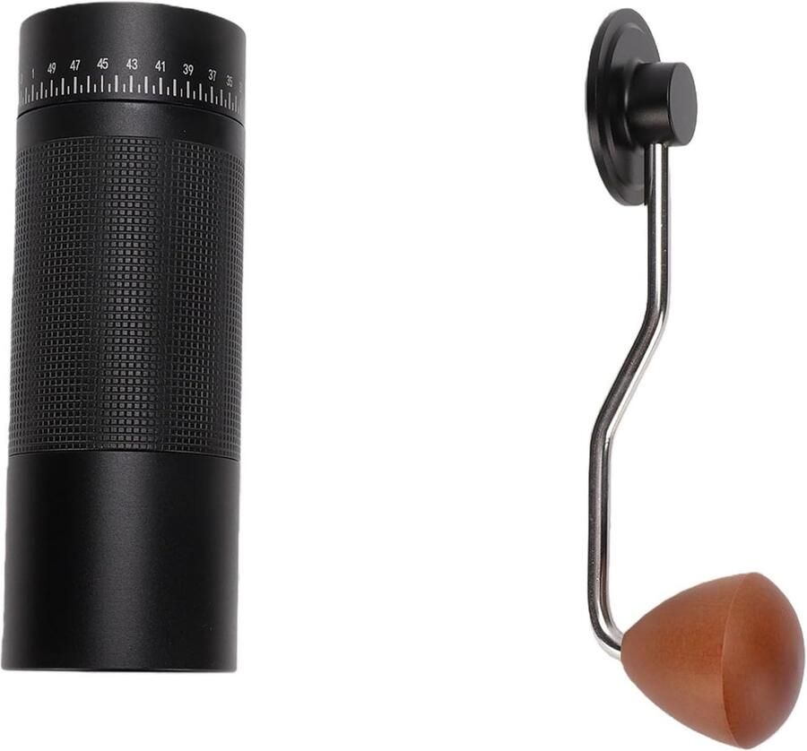 Handmatige Koffiemolen Draagbare Bonenmaler Vers Koffie Malen Verstelbare Maalgraad 25 Gram Capaciteit Zilver