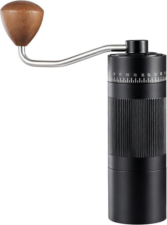 Handmatige Koffiemolen Draagbare Bonenmaler Verse Koffie Zetten 55 Maalinstellingen 22g Capaciteit Metaal