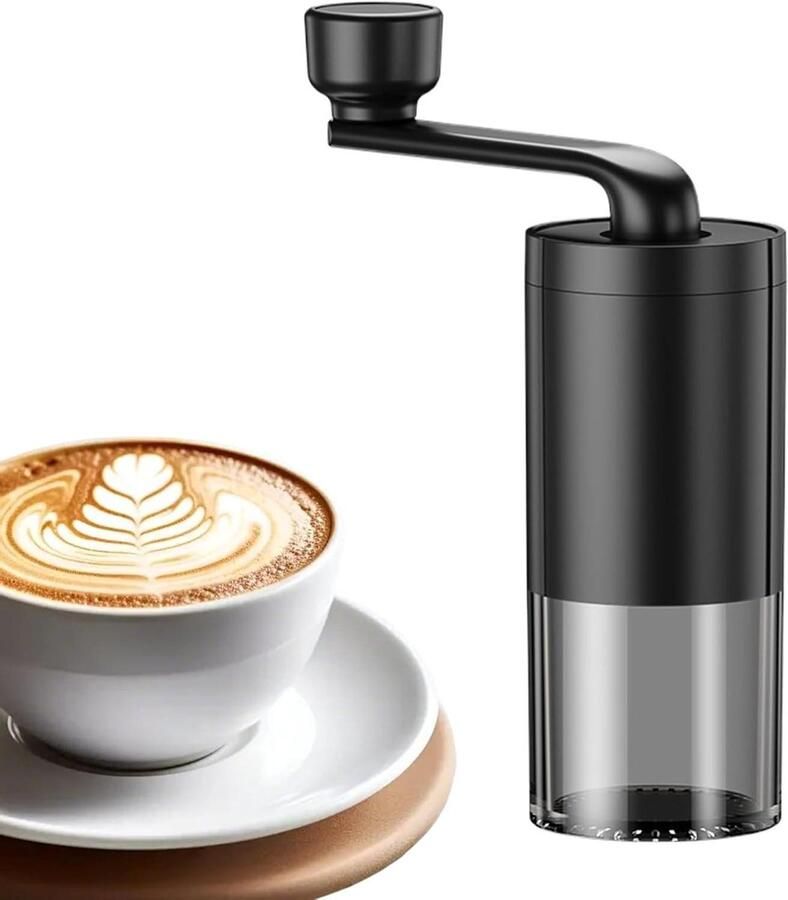 Handmatige Koffiemolen Draagbare Maalmolen Verse Koffie Zetten Keramische Maalschijf 36 Gram Capaciteit Zwart