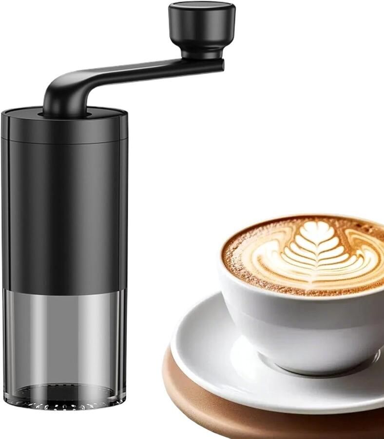 Handmatige Koffiemolen Draagbare Molen Vers Gemalen Koffie Keramische Maalschijf 36 Gram Capaciteit Zwart