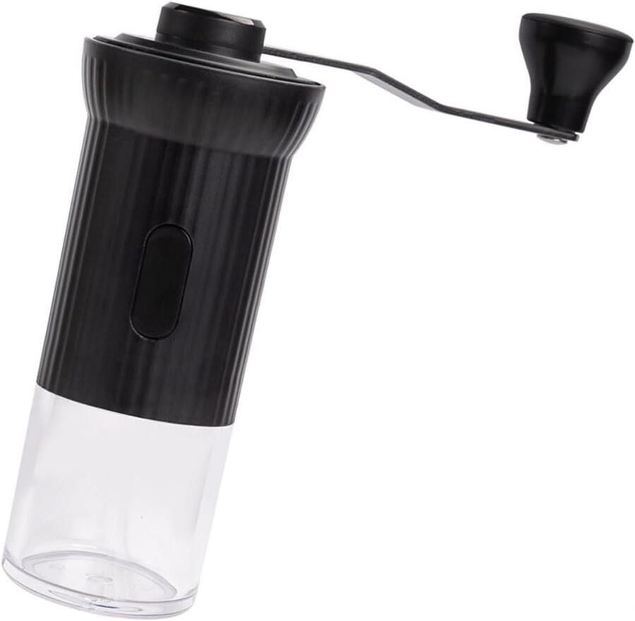 Handmatige Koffiemolen Draagbare Molen Vers Koffie Malen Roestvrij Staal Kern 6 x 17 cm Zwart