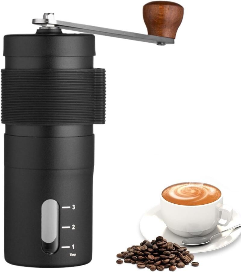 Handmatige Koffiemolen Espresso Molen Verse Koffie Instelbare Maalgraad 12.5 cm Hoog