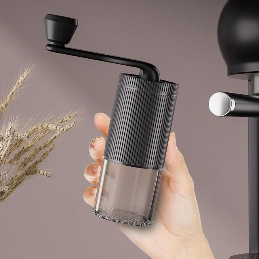 Handmatige Koffiemolen Keramische Molen Verse Koffie Zetten Instelbare Maalgraad Compact Ontwerp Zwart