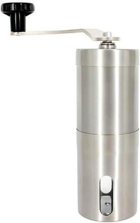 Handmatige Koffiemolen Keuken Tool Verse Koffie Maken Verstelbare Maalgraad Compact Formaat Zilver