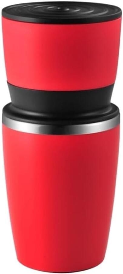 Handmatige Koffiemolen Koffiebonen Slijper Verse Koffie Maken Ergonomische Grip 18.5 x 8.5 cm Rood