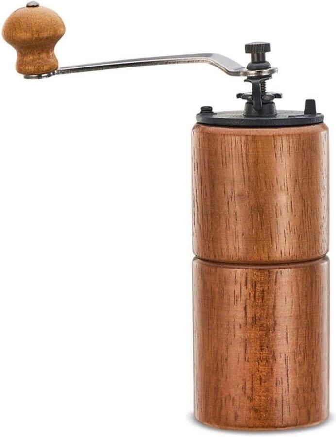 Handmatige Koffiemolen Koffiebonen Slijper Verse Koffie Zetten Verstelbare Maalgraad 21.5 x 7 cm Bruin