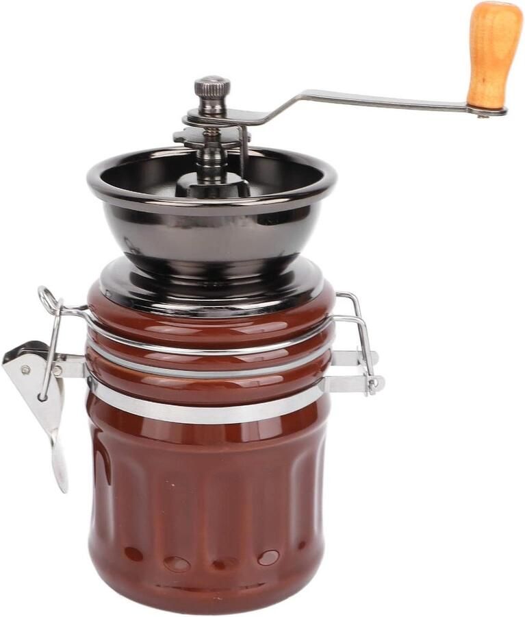 Handmatige Koffiemolen Koffiebonenmaler Verse Koffie Maken Keramische Braam 150g Capaciteit Zilver