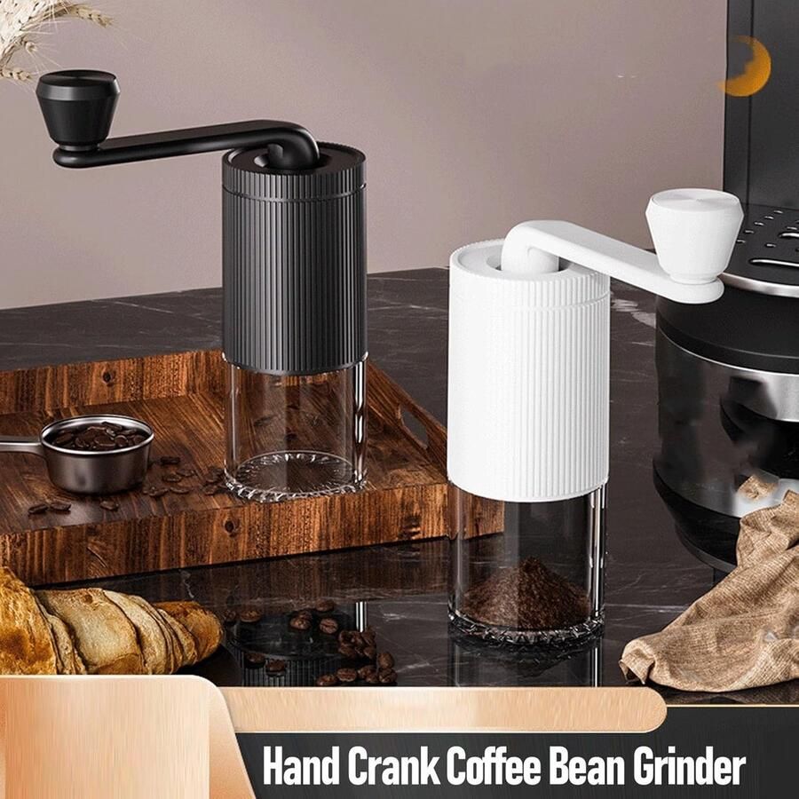 Handmatige Koffiemolen Koffiebonenmaler Verse Koffie Maken Keramische Maalkern 188g Wit
