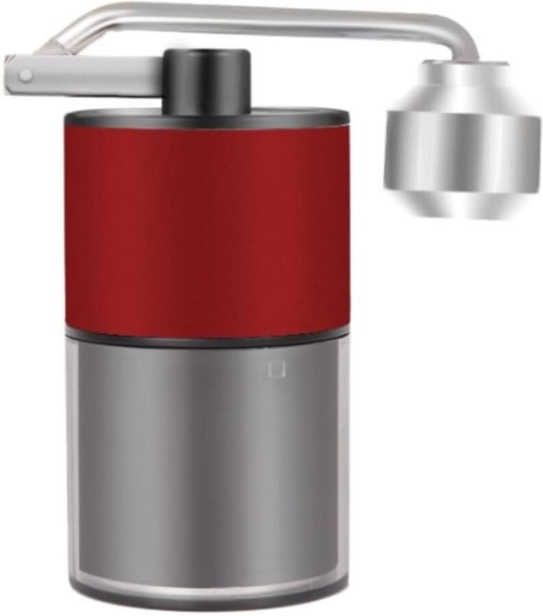 Handmatige Koffiemolen Koffiebonenmaler Verse Koffie Malen Roestvrijstalen Braam 15.4 x 4.9 cm Rood