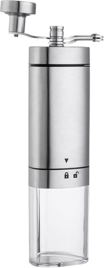 Handmatige Koffiemolen Koffiebonenmaler Verse Koffie Roestvrij Staal 19.5 cm Hoog