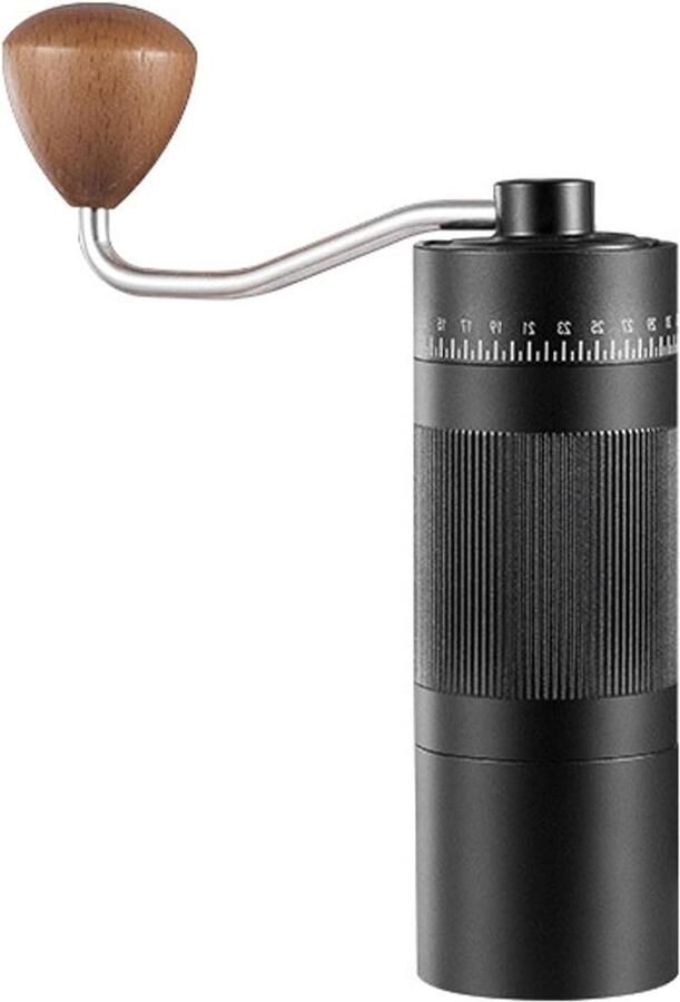 Handmatige Koffiemolen Koffiebonenmolen Draagbare Molen Thuis Koken 55 Instelbare Instellingen 22 Gram Capaciteit Zwart