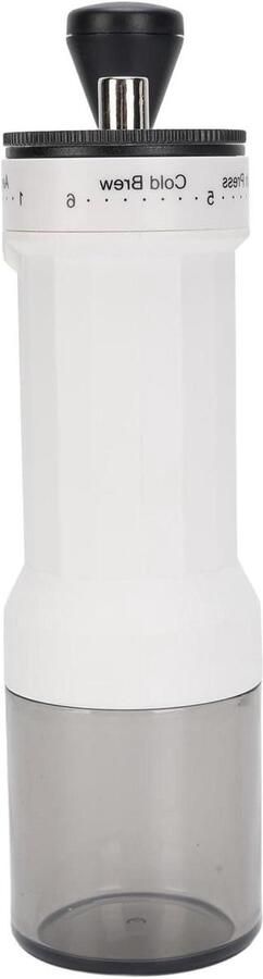 Handmatige Koffiemolen Koffiebonenmolen Koffie Zetten 40 Maalinstellingen 6x20cm Wit