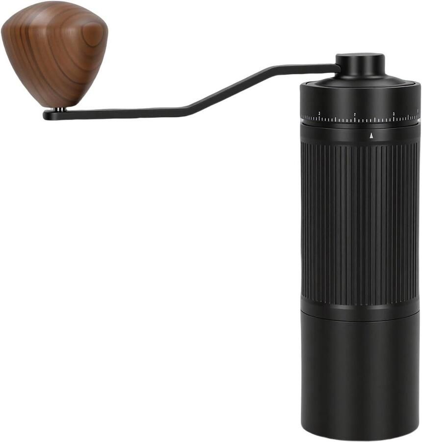 Handmatige Koffiemolen Koffiebonenmolen Verse Koffie 49 Instelbare Maalgraad Aluminium Legering Zilver