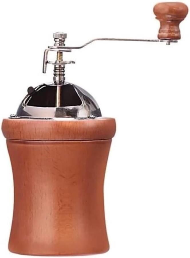 Handmatige Koffiemolen Koffiezetapparaat Verse Koffie Malen Behoudt Smaak 20 x 11 cm Zilver