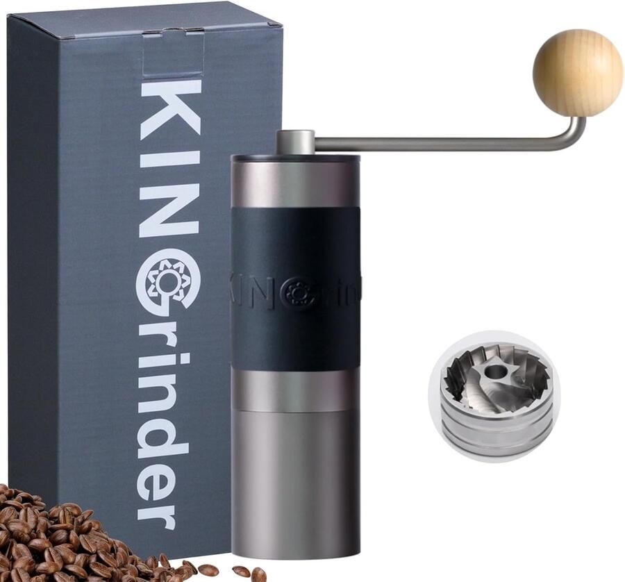 Handmatige koffiemolen met 140 instelbare maalgraden voor Aeropress French Press Drip – Draagbaar en duurzaam