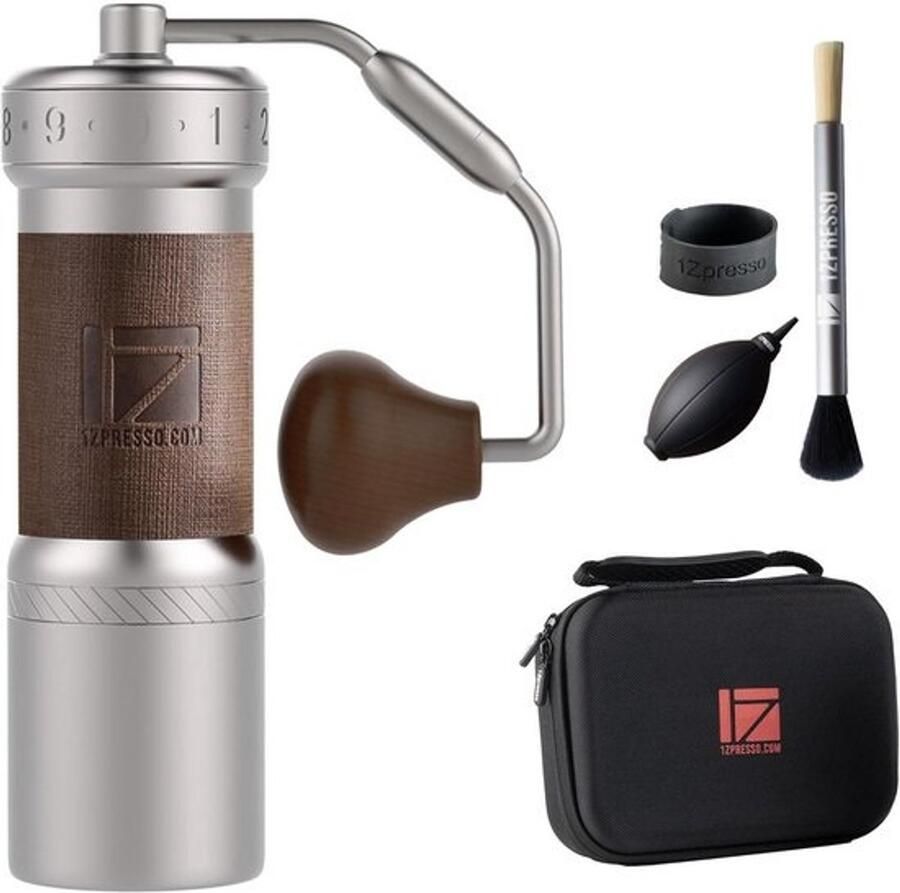 Handmatige Koffiemolen met Externe Afstelling voor Espresso en Filterkoffie
